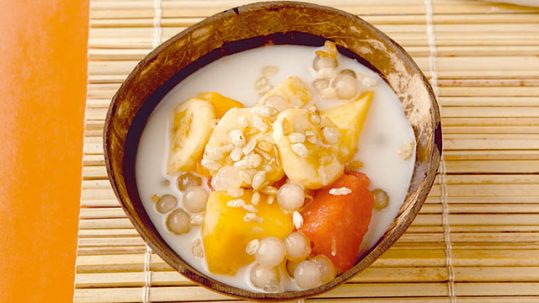 Fresh Fruits in Coconut Soup Recipe - Yummy.ph