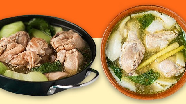tinola vs binakol filipino chicken soup dishes