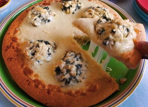 Creamy Spinach Pizza, Recipes