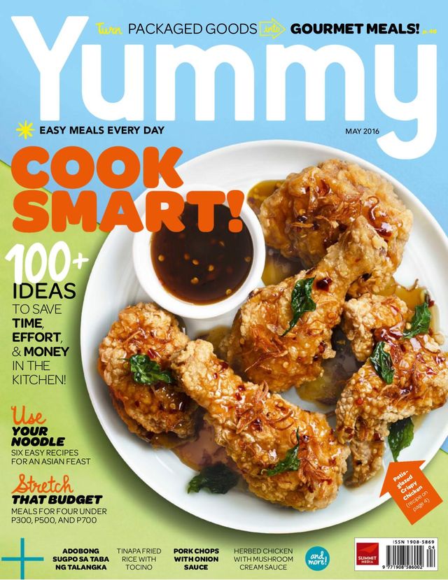 Yummy Magazine April 2017 Cover - Patis-Glazed Chicken