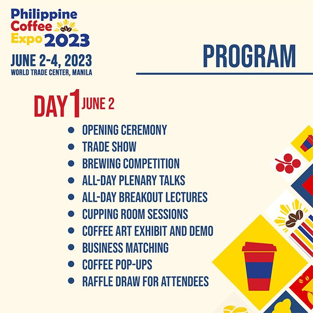 Day 1 activities of Philippine Coffee Expo