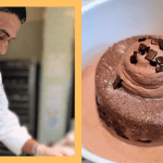 left: M Bakery's Chef Kiran Shetty. Right: M Bakery's Chocolate Tres Leches