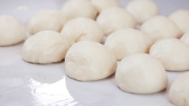 dough balls formed