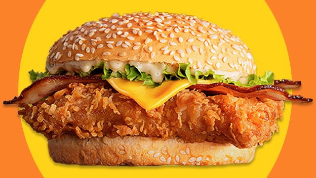 crispy chicken burger kfc