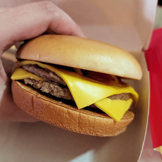 McDonald's Upgraded Cheeseburger (Reed Reviews) 