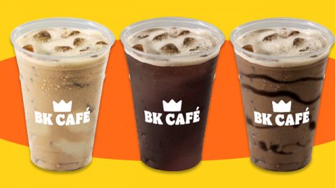 Burger King BK Café Iced Coffee Drinks