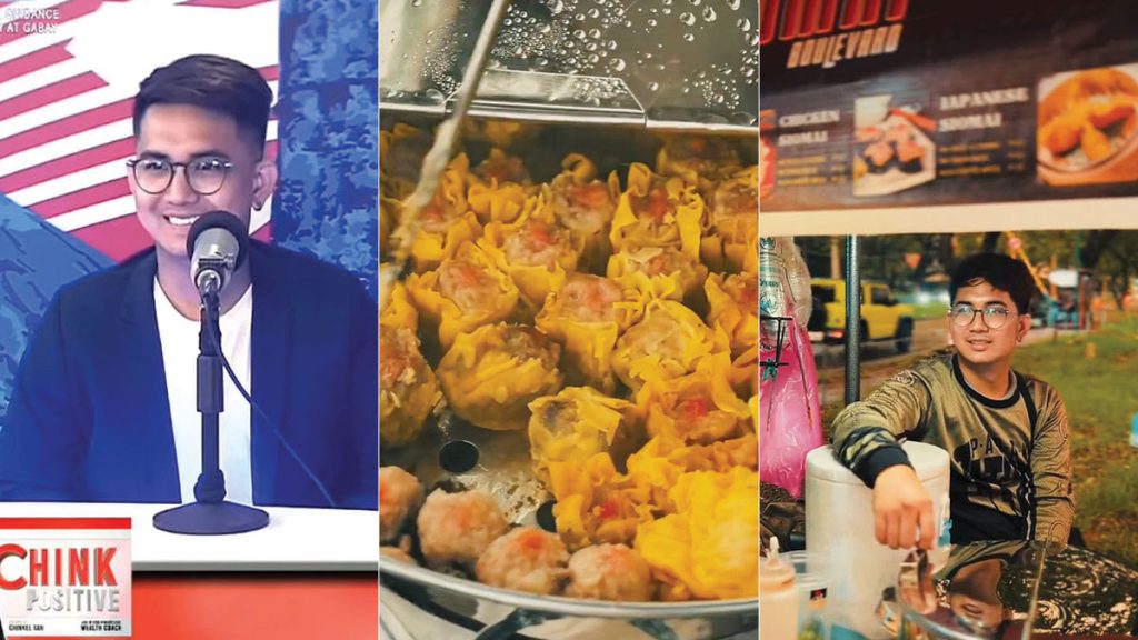 Ron Jan Rubia and his siomai business