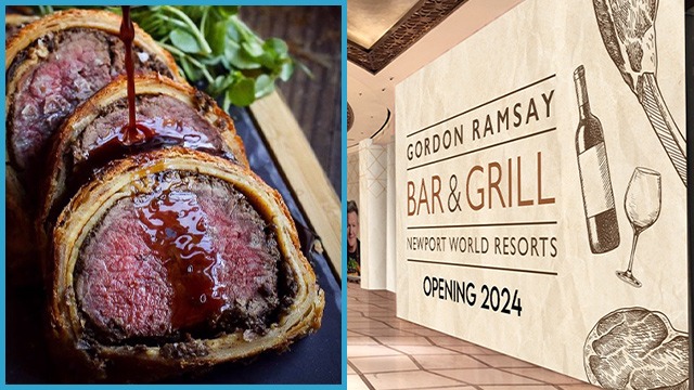 beef wellington from gordon ramsay and notice of opening of restaurant