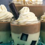 white chocolate and mocha panna cotta with coffee jelly