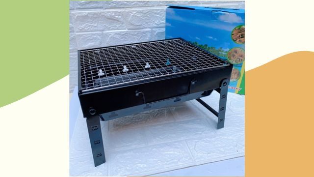 Portable Stainless Steel Barbecue Grill - Shopee