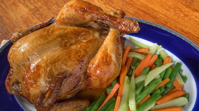 turbo broiler chicken on a plate